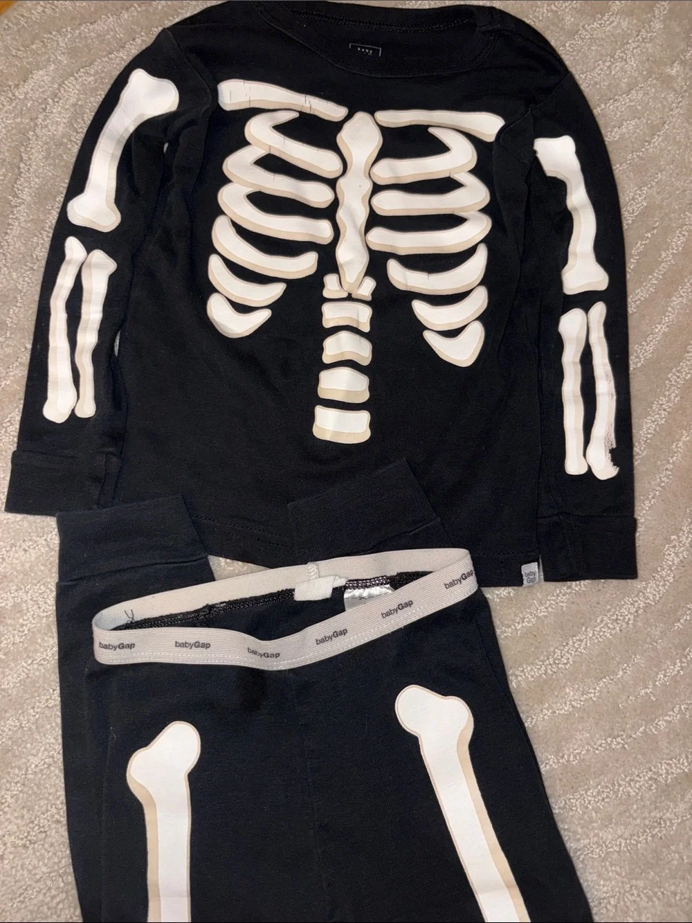 Gap skeleton Halloween pajamas